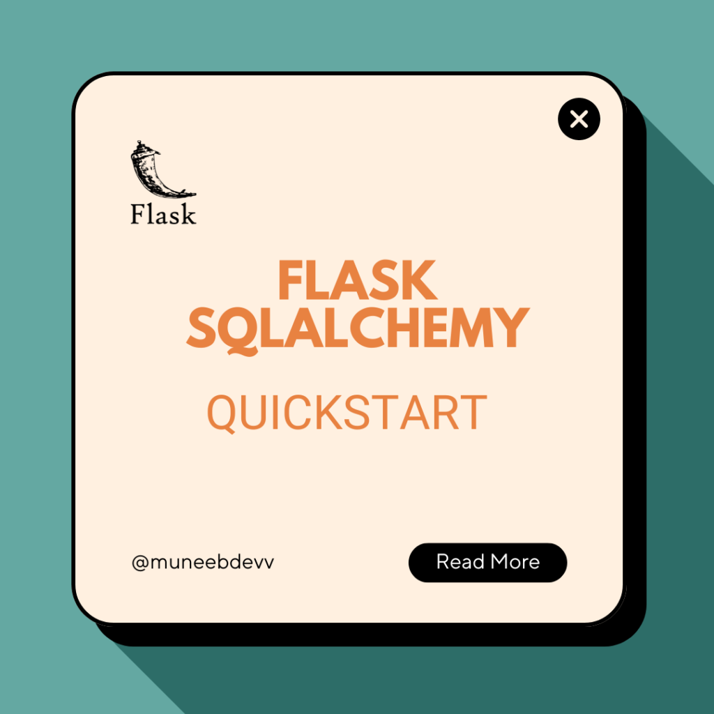 Flask SqlAlchemy Quickstart