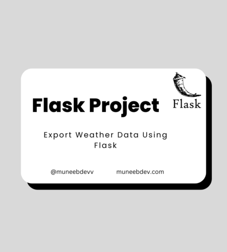 Flask weather app building via api