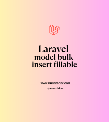 Laravel model bulk insert fillable​