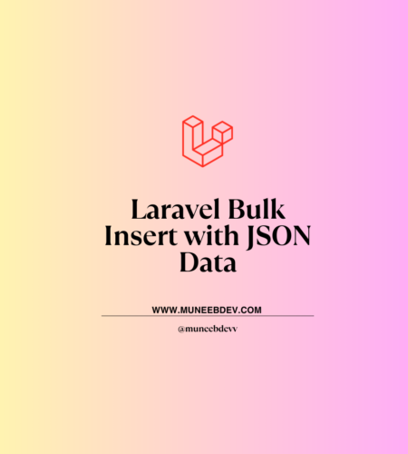 Laravel Bulk Insert with JSON Data