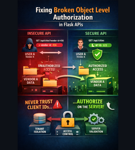 Broken Object Level Authorization vulnerability and secure authorization in Flask APIs